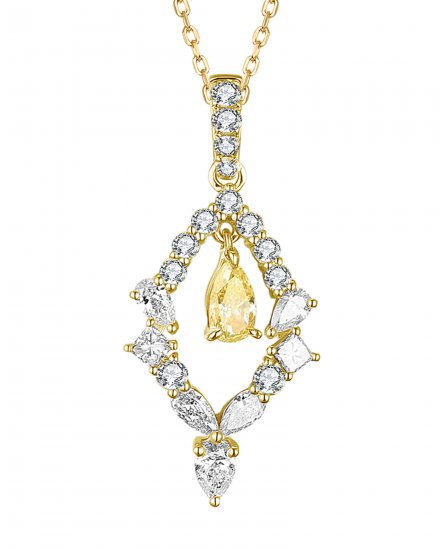 MULTI TONE DIAMOND  PENDANT (TP2273)